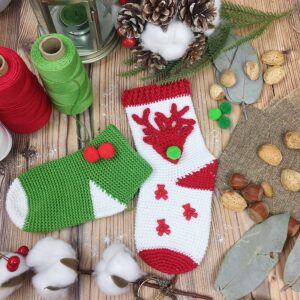 media navideña bordada